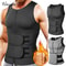 Vensslim Workout Tops Fat Burner Shapewear, Men Body Shaper Waist Trainer Vest Slimming Compression Undershirt Sauna