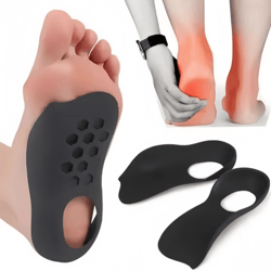 unisex arch support shoe inserts, orthotic insoles for plantar fasciitis, flat feet & o-shaped legs