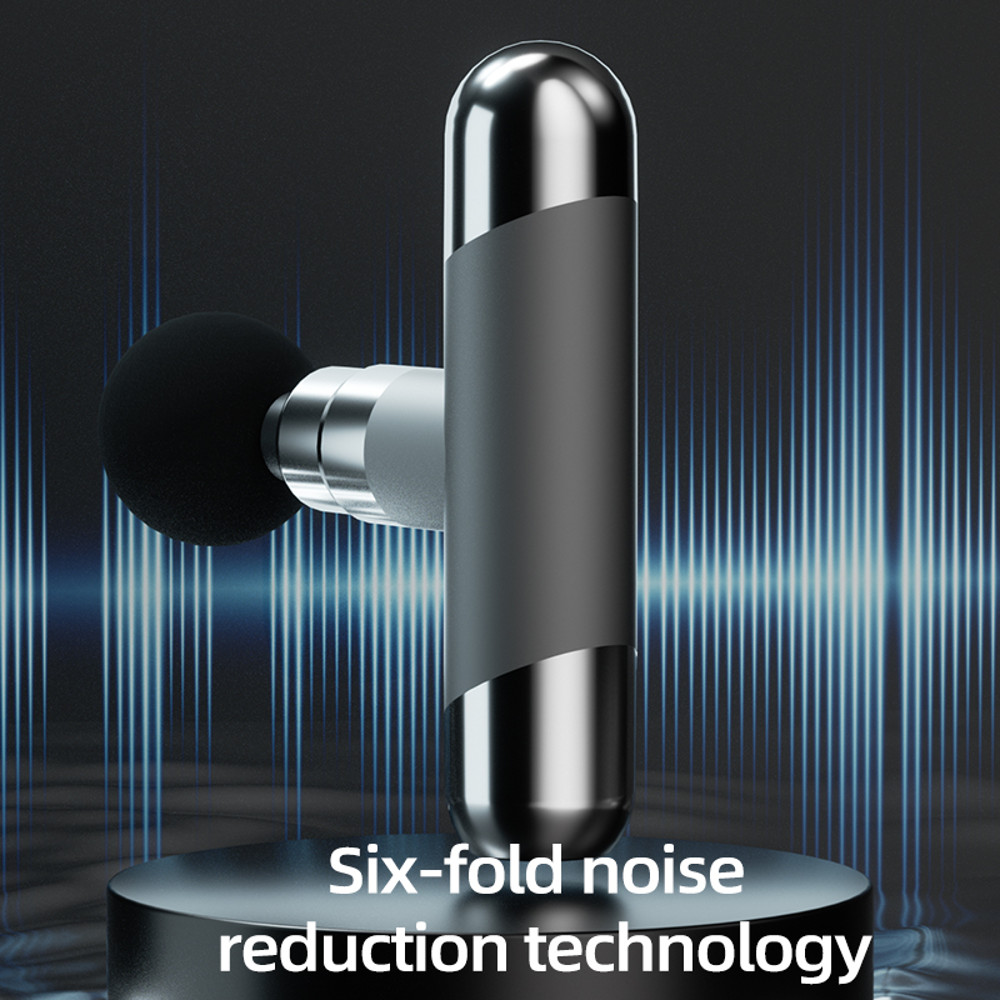 Portable Fascia Gun Rechargeable with 4 Massage Heads, Meets Massage Needs of Different Body Parts