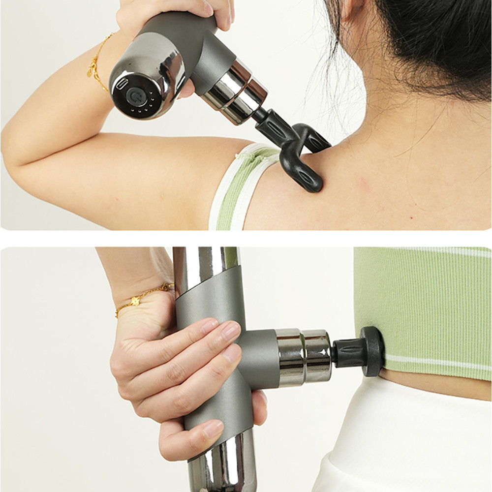 Portable Fascia Gun Rechargeable with 4 Massage Heads, Meets Massage Needs of Different Body Parts
