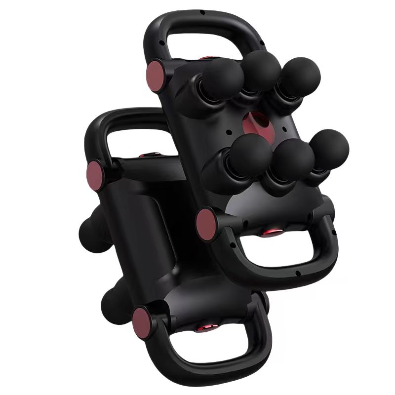 20 Levels Force Selection Massager 5 Modes USB Folding Handle 6head Fascia Gun 6