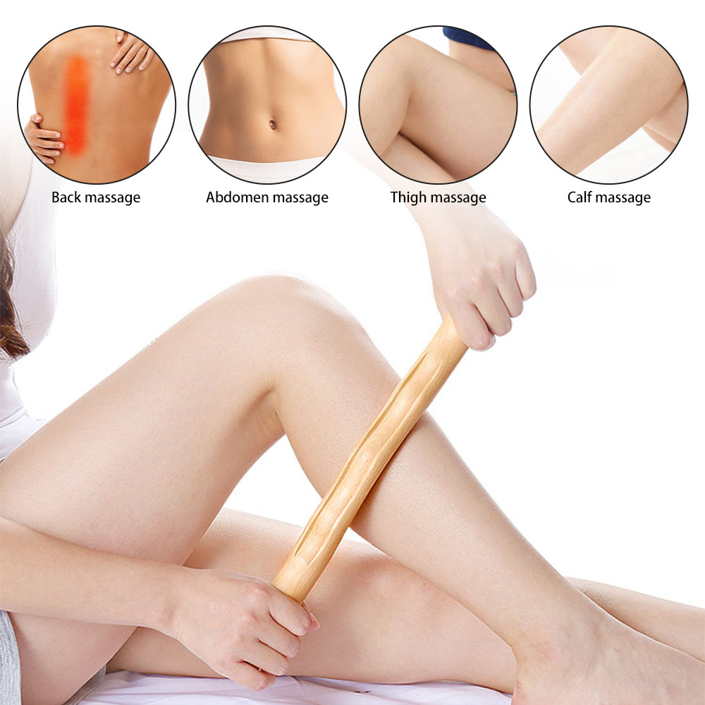 Beech Wood Scraping Stick Universal Back Needle Massage Tendons Treatment Guasha Relax Therapy Tool 0