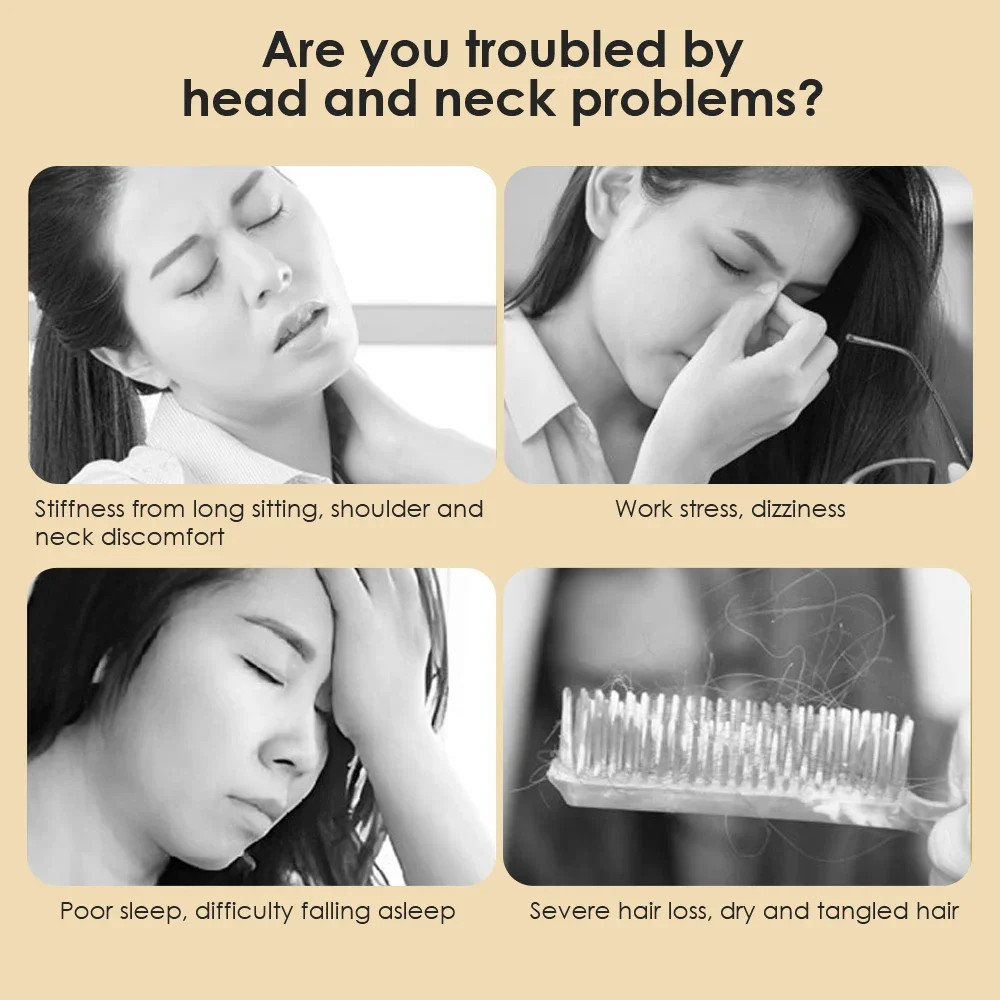 Handheld Meridian Massage Comb, Natural Five-Claw Scalp Massage Device, Spa Gua Sha Tool, Back Scratching, Hair Care