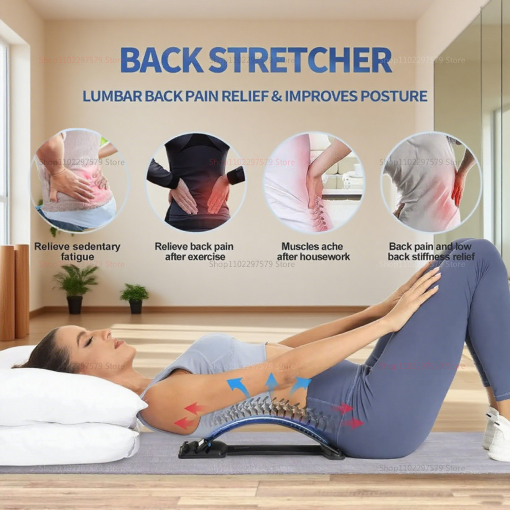 Posture Therapy Corrector, Magnetic Back Massage, Spine Stretcher Lumbar Support, Muscle Relax, Pain Relief