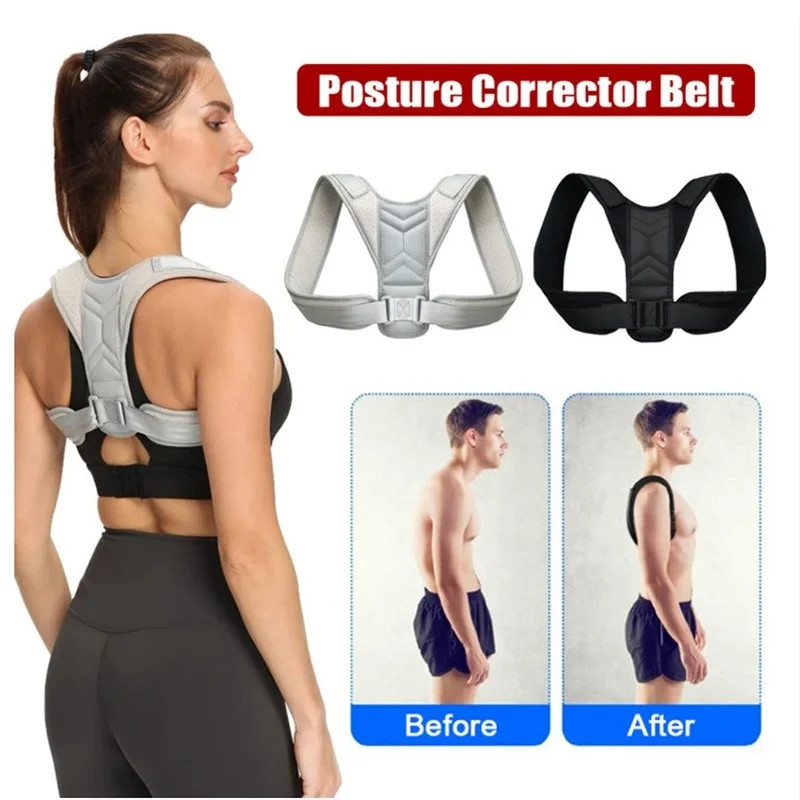 Adjustable Clavicle Spine Support Back Shoulder Posture Corrector Home Office Sport Upper Neck Brac 0