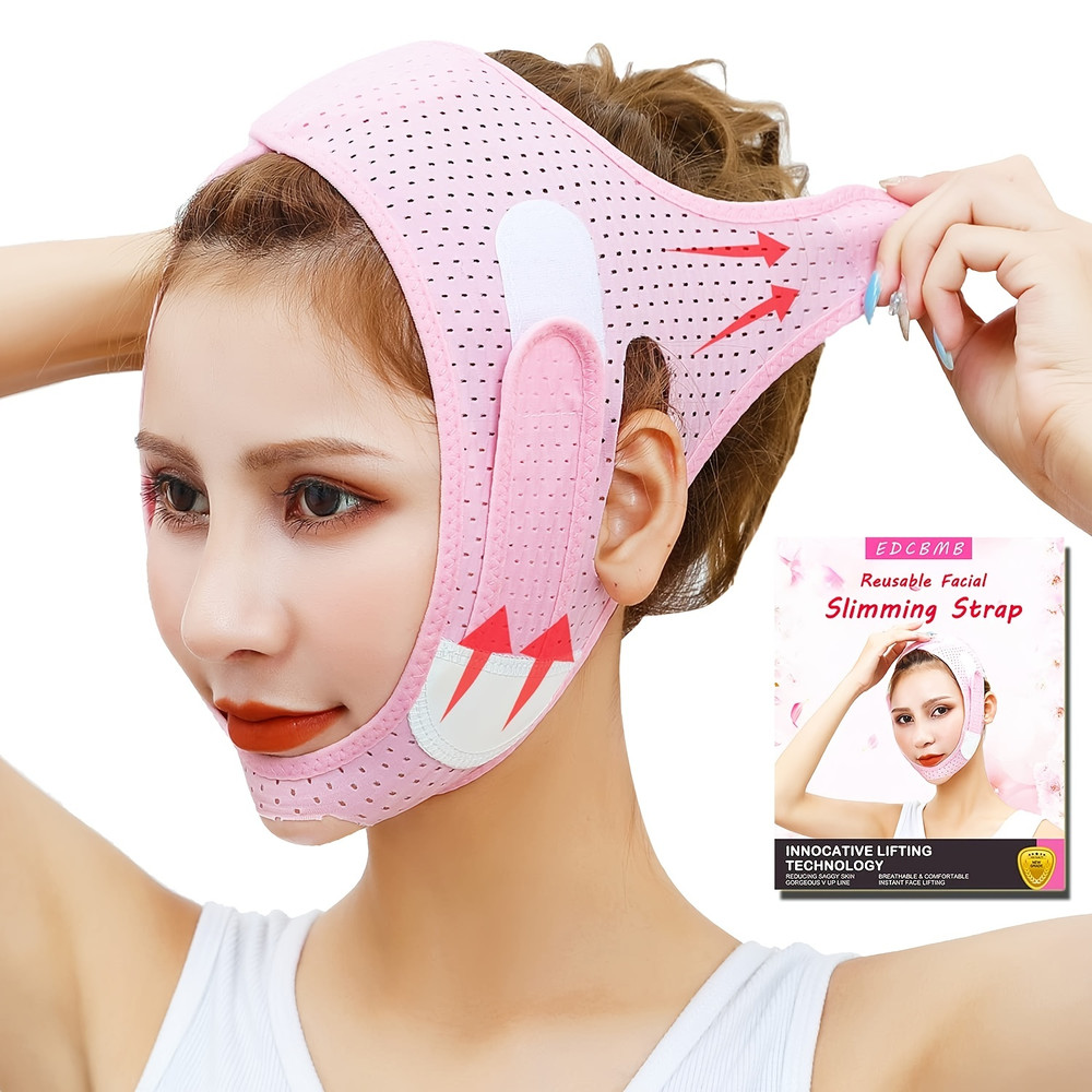 Face Slimming Strap, Double Chin Reducer, V Shaped Mask Eliminator, Anti Wrinkle Face Mask, Tape Belt for Women