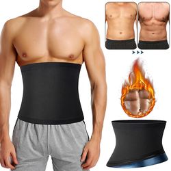 fitness sweat trimmer belt, mens abdomen reducer, belly slimming shapewear, waist trainer
