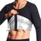 Gym Exercise Versatile Shaper Waist Trainer Mens Sauna Suit Shirt Heat Trapping Sweat Compression S 2