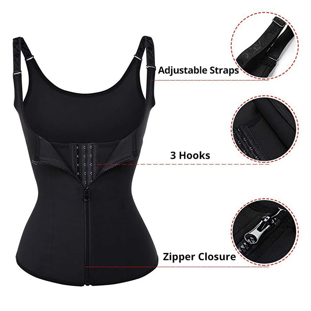 Body Shaper Tummy Control Sleeveless Top, Waist Trainer Tank Top For Women, Women's Activewear Body Shaping Underwear