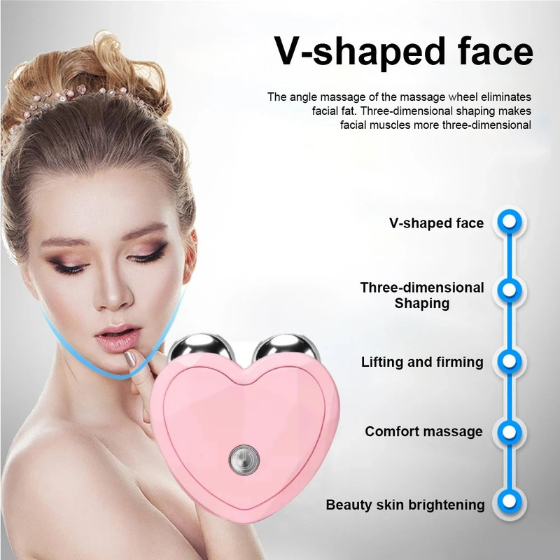 Microcurrent Face Lifting Machine, Facial Massager, Beauty Charging Anti Wrinkle Roller
