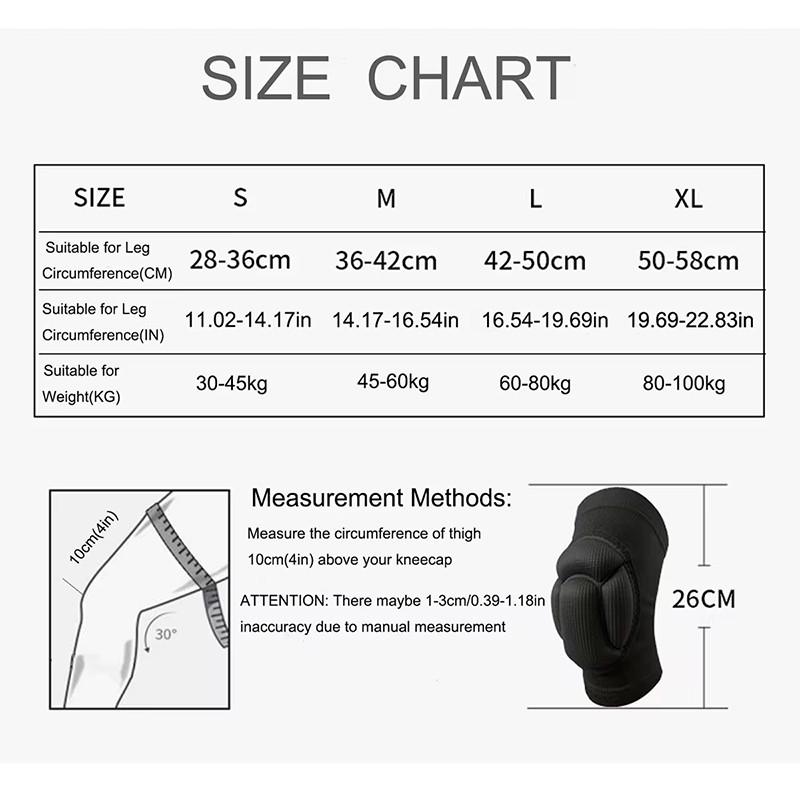 Thickened Protection Sports Kneepad, Gym Support & Fitness Gear, Basketball Brace Protector, Non Slip Pads
