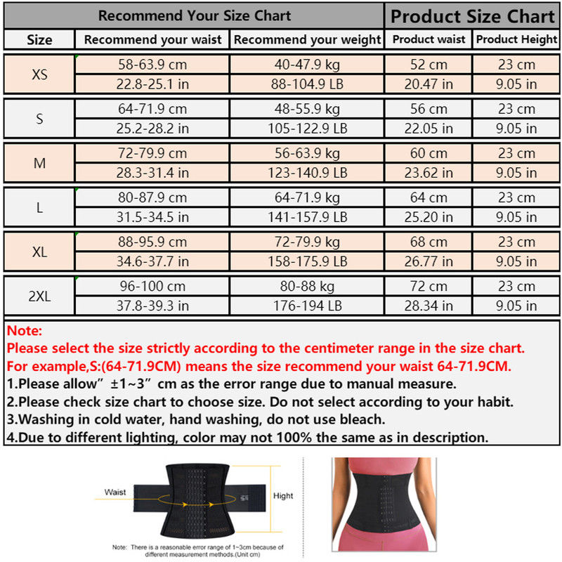 Tummy Control Waist Trainer, Body Shaper Corset Belts, Slimming Sheath for Flat Belly Reductive Shapewear Women