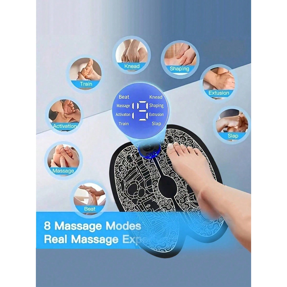 Electric Rechargeable Foot Massager, Improves Circulation, Relaxes Muscles