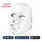 Photon Facial Neck Skin Tighten Device, Wireless 7 Colors LED Face Beauty Machine, Rejuvenation Neck Mask