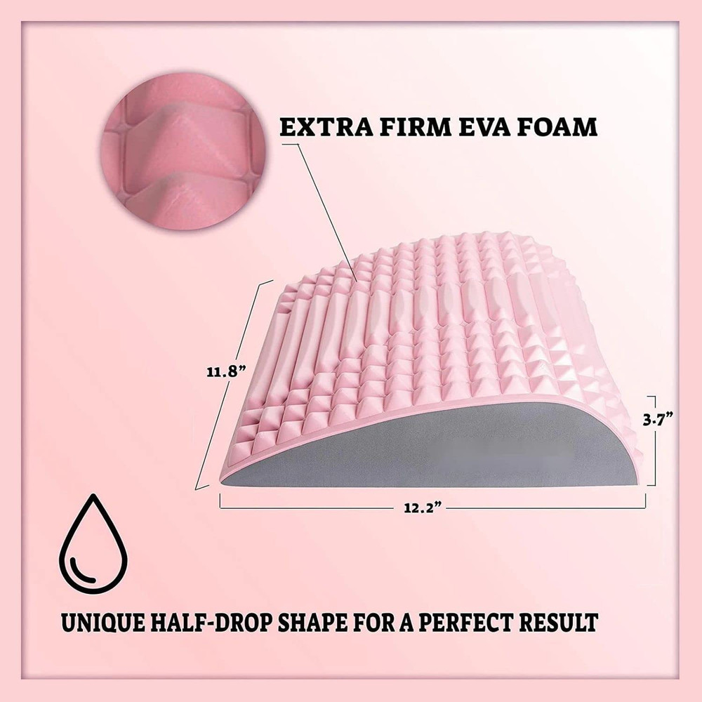 Neck Lumbar Back Stretcher Pillow, Waist Support Massager for Back, Herniated Disc Relief