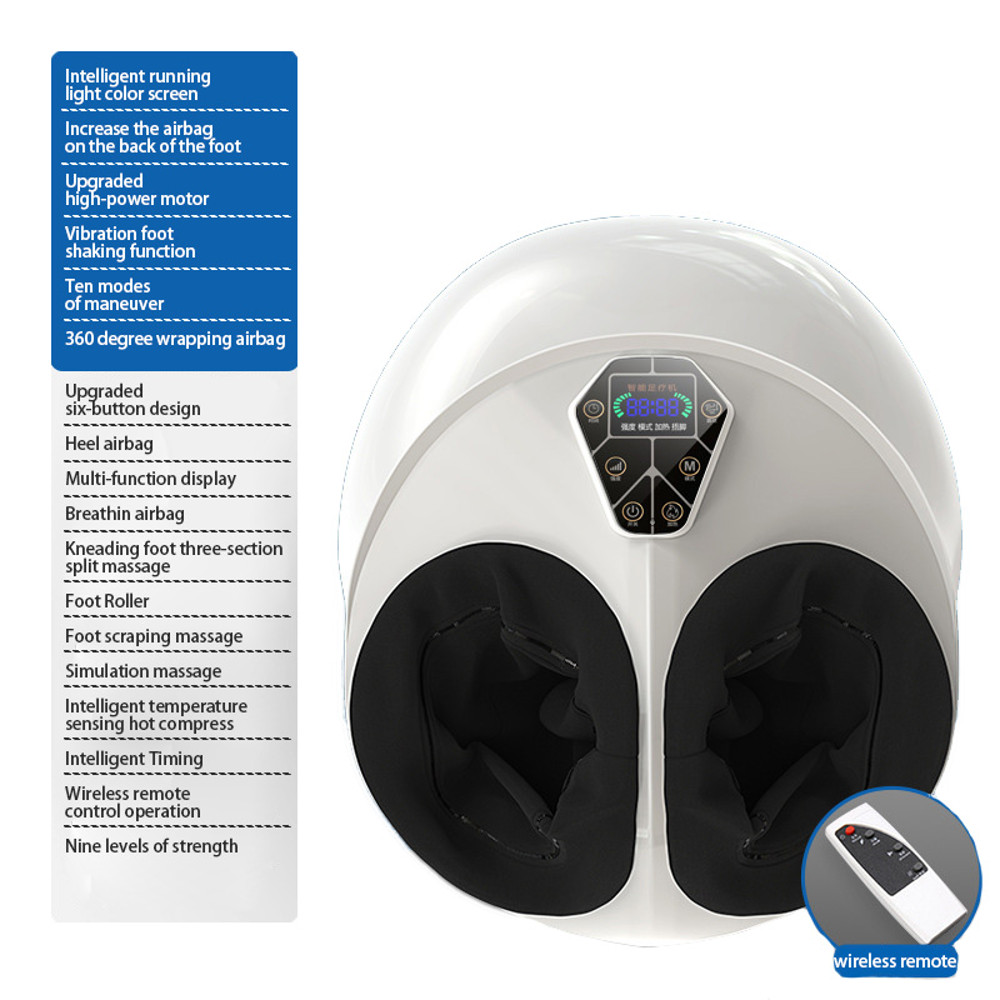 Deep Kneading Foot Massager With Vibration, Acupressure Heating, Pressing Action for Feet & Legs