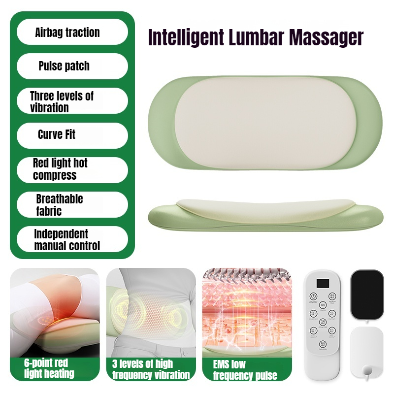 Pulse Heat Lumbar Vertebra Massager Lift Massager Waist Curvature Improvement Compress 4