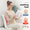 Portable Massage Cushion, Electric Back Massager with Heat, Cervical Waist Support, Deep Tissue Kneading, Rechargeable