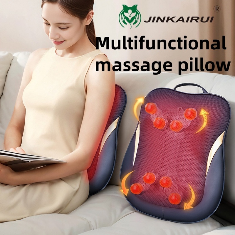 Cervical Massager Pillow, Back Waist Dual-Purpose Massage Cushion, Neck Relief