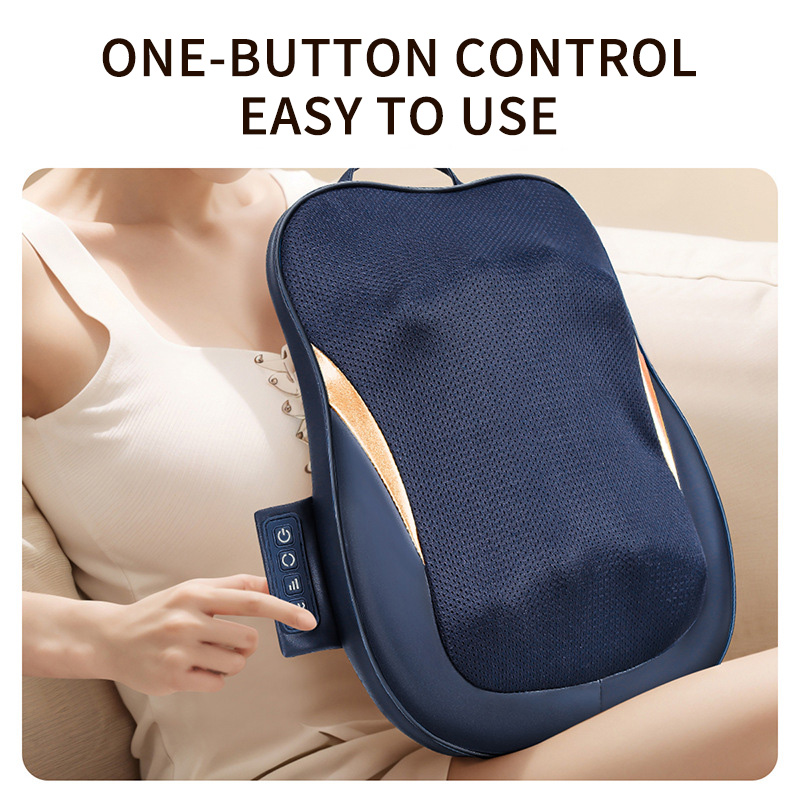 Cervical Massager Pillow, Back Waist Dual-Purpose Massage Cushion, Neck Relief