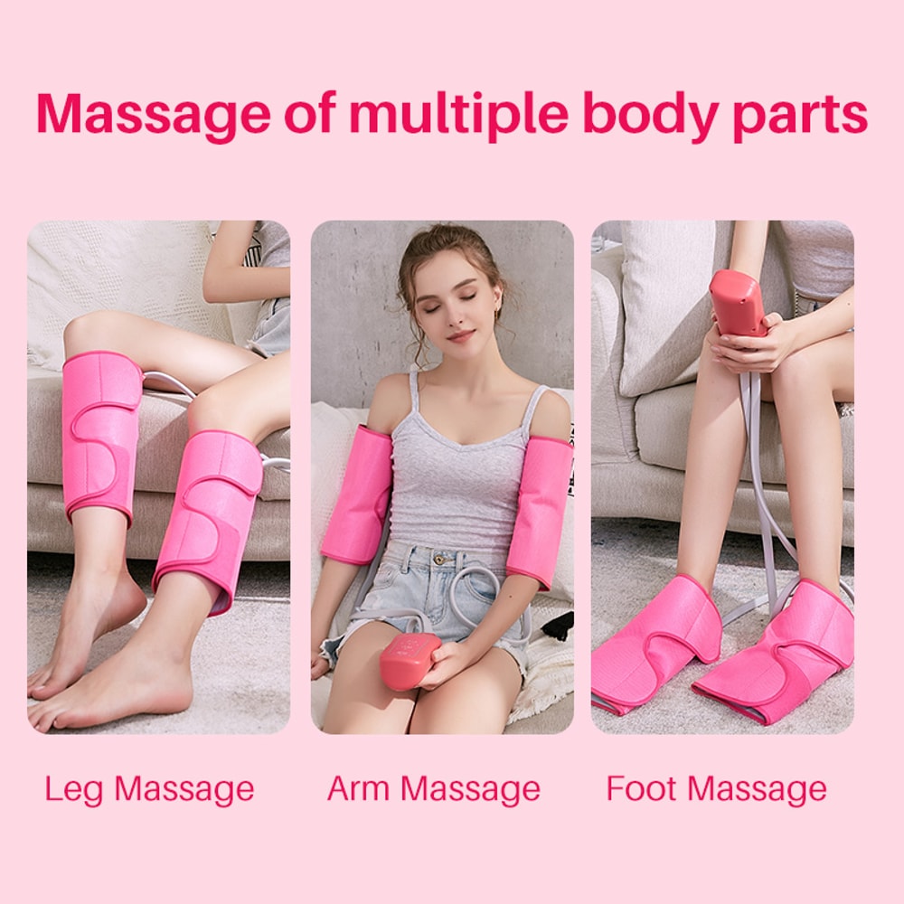 Air Compression Calf Massager with Handheld Controller, Leg Massager for Circulation, Pain Relief for Edema, Muscle