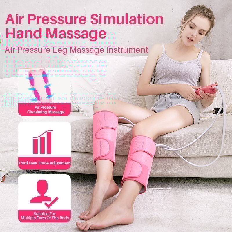 Air Compression Calf Massager with Handheld Controller, Leg Massager for Circulation, Pain Relief for Edema, Muscle