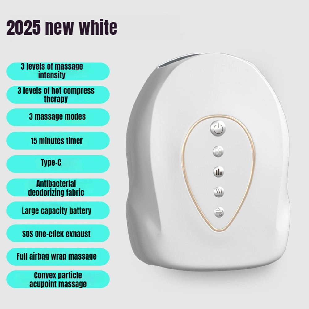 Hot Compress Air Pressure Hand Massager, Relieves Hand Fatigue, Air Wave Push Massage Home Massager