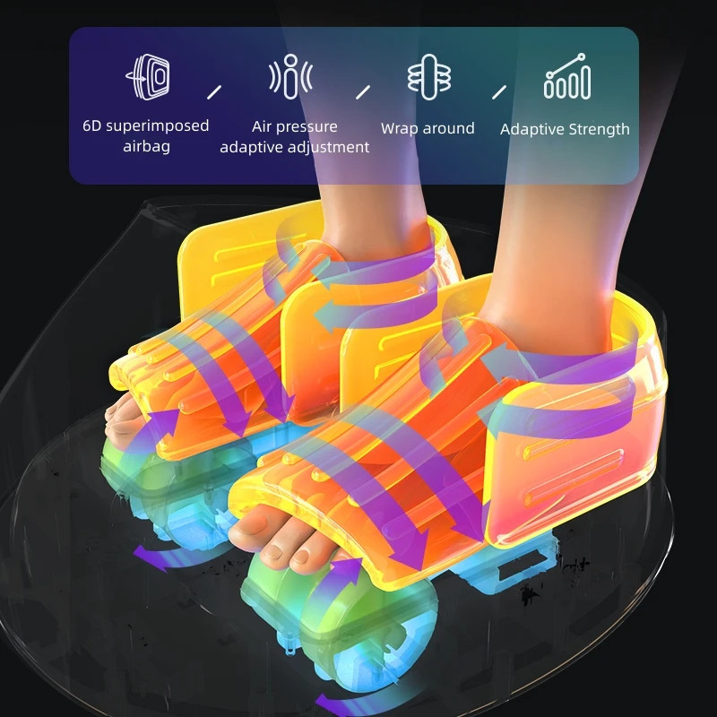 Electric Acupressure Kneading Heating Home Use, Fully Wrapped Foot Massage Machine, Fully Automatic Foot Massager Airbag