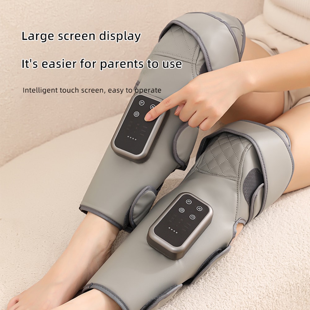 Adjustable Heat Compression Massager, 3 in 1 Smart Air Pressure, Type C Fast Charge Office Home Recovery