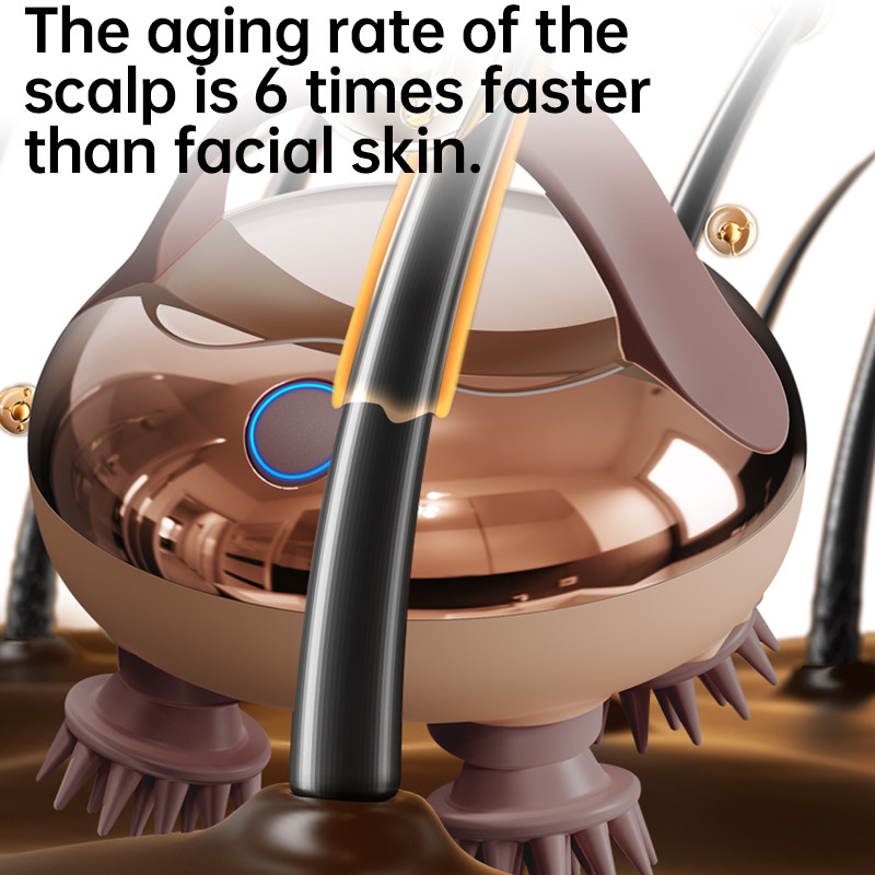 Dragon Claw Hand Massager Scalp Red Light Hair Care Head Massager IPX7 Waterproof Detachable Sleep 3