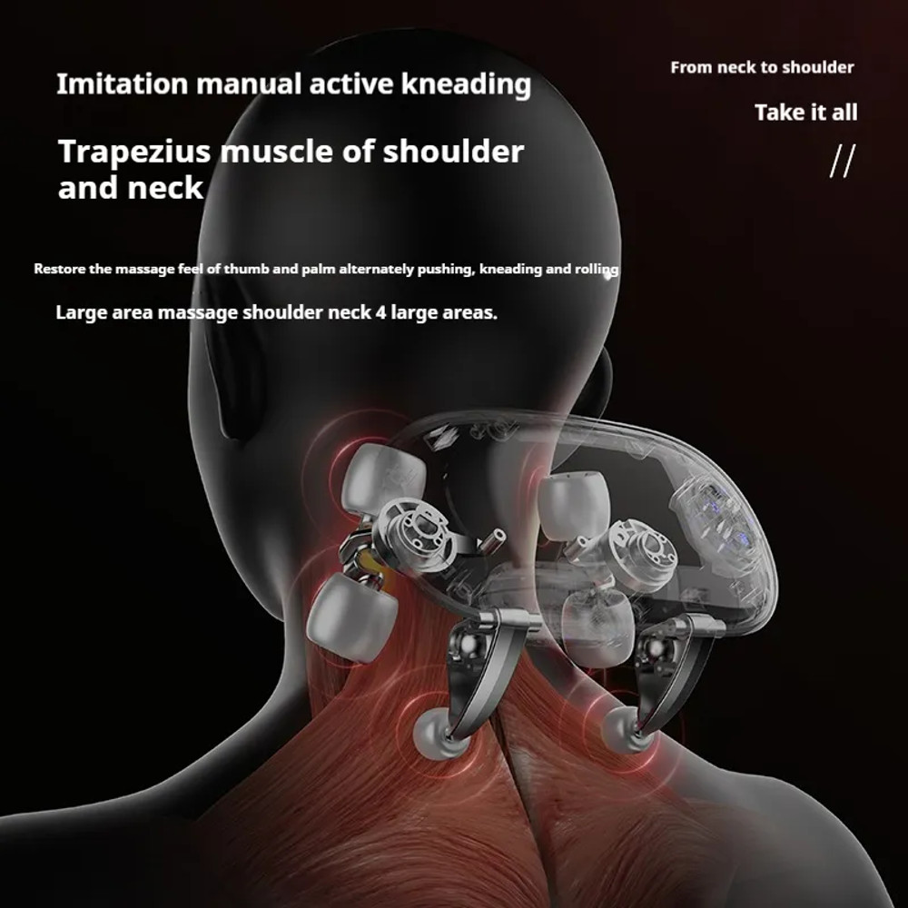 Home Hot Compress Massager Fully Automatic Cervical Neck Shoulder Massager 3