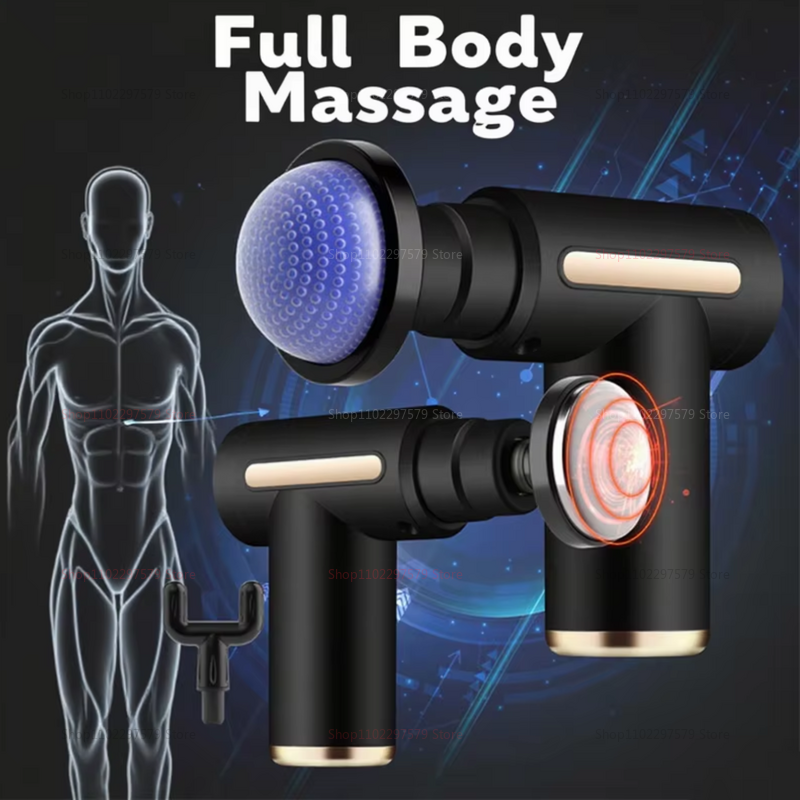 Muscle Fascia Gun Professional Fitness, Mini Portable Hot and Cold Compress, Small Electric Shock Gun Muscle Relaxer