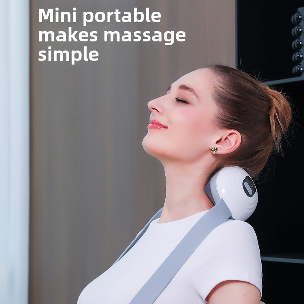 Neck massage pillow, multi functional household, electric hot compress, kneading cervical trapezius muscle massager