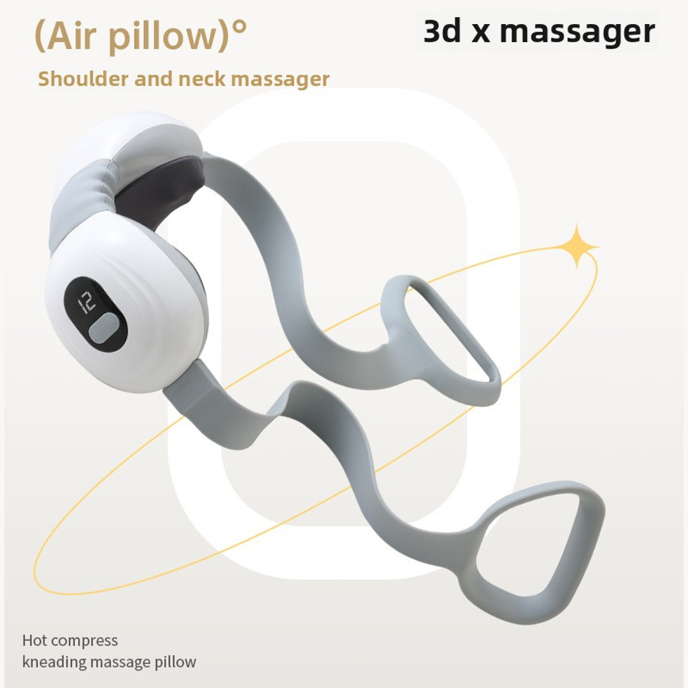 Neck massage pillow, multi functional household, electric hot compress, kneading cervical trapezius muscle massager