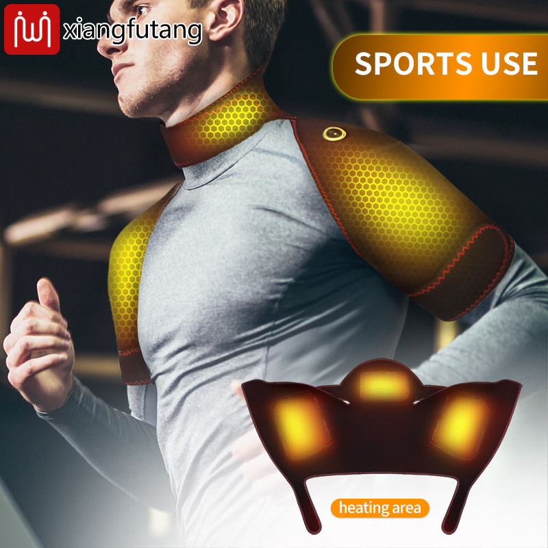 Winter Body Warmer Soft, Vest Hot Compress Relieves Fatigue, Electric Heating Massager Pads for Shoulder, Neck, Back