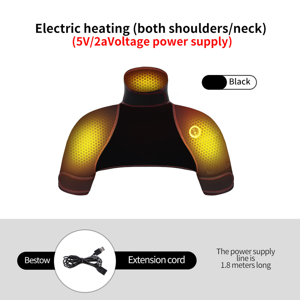 Winter Body Warmer Soft, Vest Hot Compress Relieves Fatigue, Electric Heating Massager Pads for Shoulder, Neck, Back