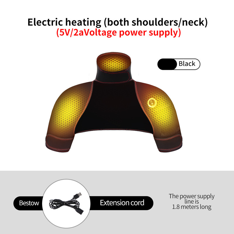 Winter Body Warmer Soft, Vest Hot Compress Relieves Fatigue, Electric Heating Massager Pads for Shoulder, Neck, Back