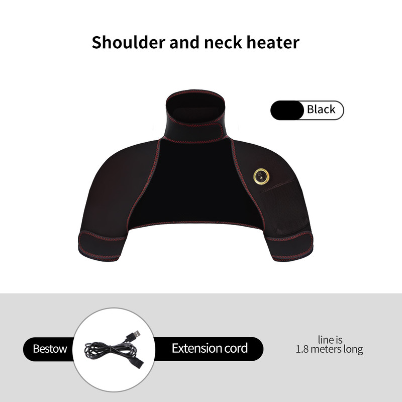 Winter Body Warmer Soft, Vest Hot Compress Relieves Fatigue, Electric Heating Massager Pads for Shoulder, Neck, Back