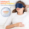 Hot Eye Cover for Night Sleep, USB Eye Massager Heated Eye Shade, Travel Office Eye Mask, Relieve Eye Fatigue