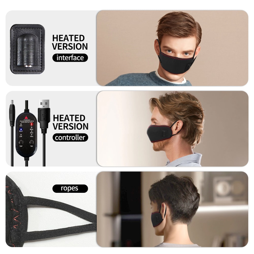 Heating Nose Covers for Snoring, 3 Gears Timing Heating Nose Pads, Allergic Prevention Relax Respiration