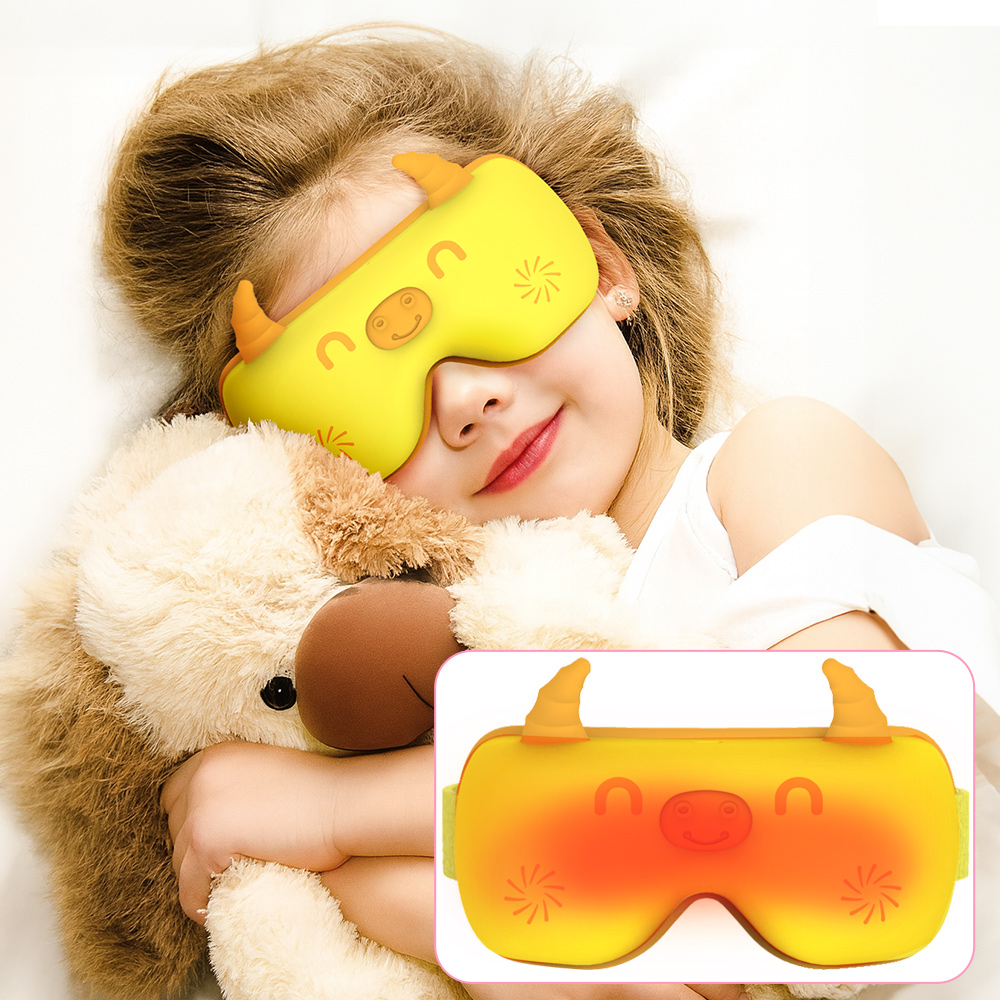 Smart Eye Mask for Relaxation, Mini Heated Eye Massager, Face Massage Device, Eye Care Device, Cute Smart Gift for Boys