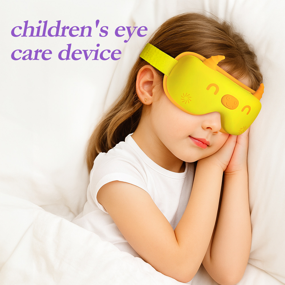 Smart Eye Mask for Relaxation, Mini Heated Eye Massager, Face Massage Device, Eye Care Device, Cute Smart Gift for Boys