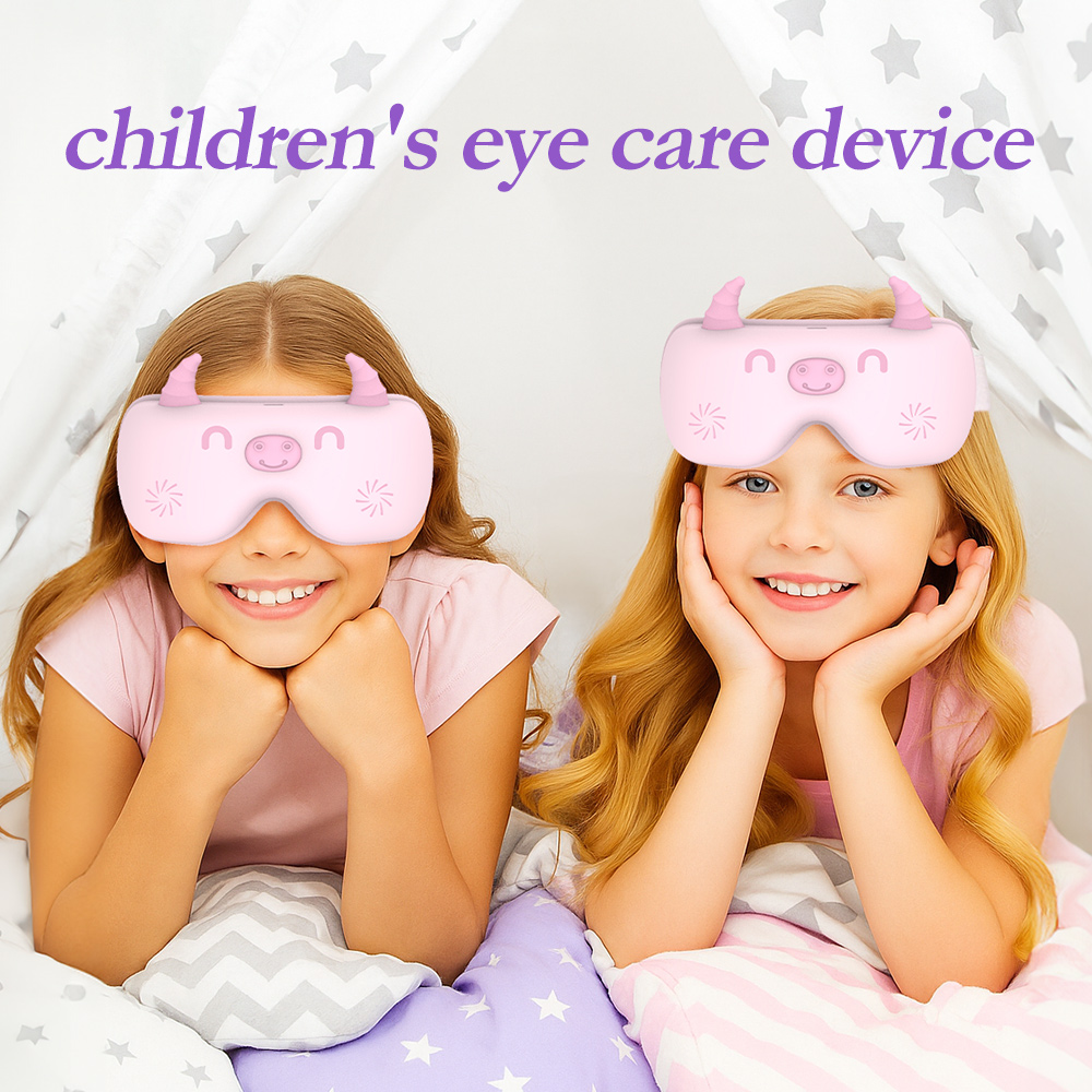 Smart Eye Mask for Relaxation, Mini Heated Eye Massager, Face Massage Device, Eye Care Device, Cute Smart Gift for Boys