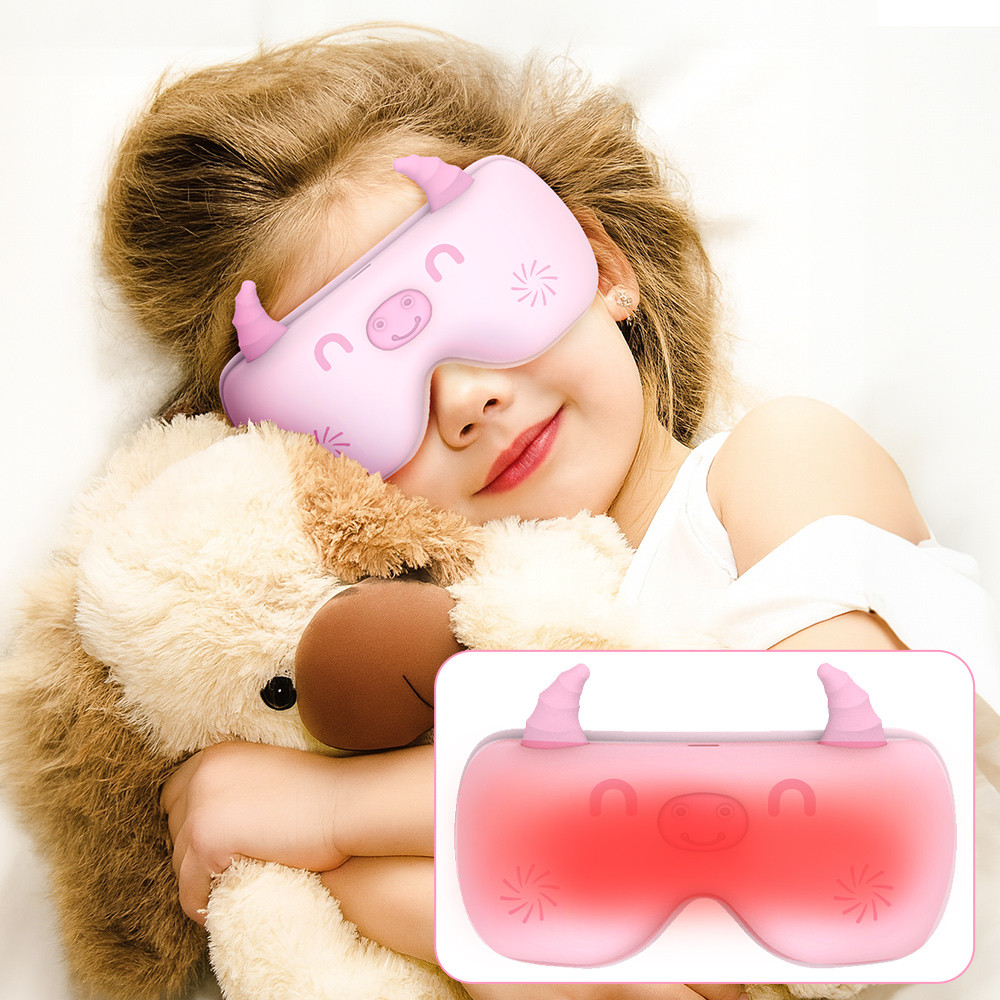 Smart Eye Mask for Relaxation, Mini Heated Eye Massager, Face Massage Device, Eye Care Device, Cute Smart Gift for Boys