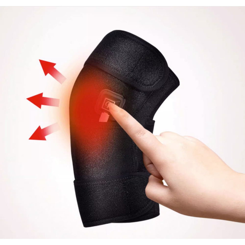 Heated Knee Brace Support For Arthritis Electric Knee Heating Pad Joint Pain Warmer Old Cold Leg Su 1