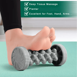 plantar fascia roller, foot massager, yoga massage ball, muscle relaxation tool, plastic manual foot care massager