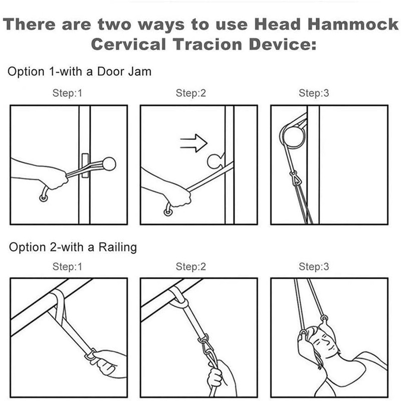 Hammock with Stand for Neck Traction Massager, Hamac Cervicales for Pain Relief, Neck Stretcher for Relaxation