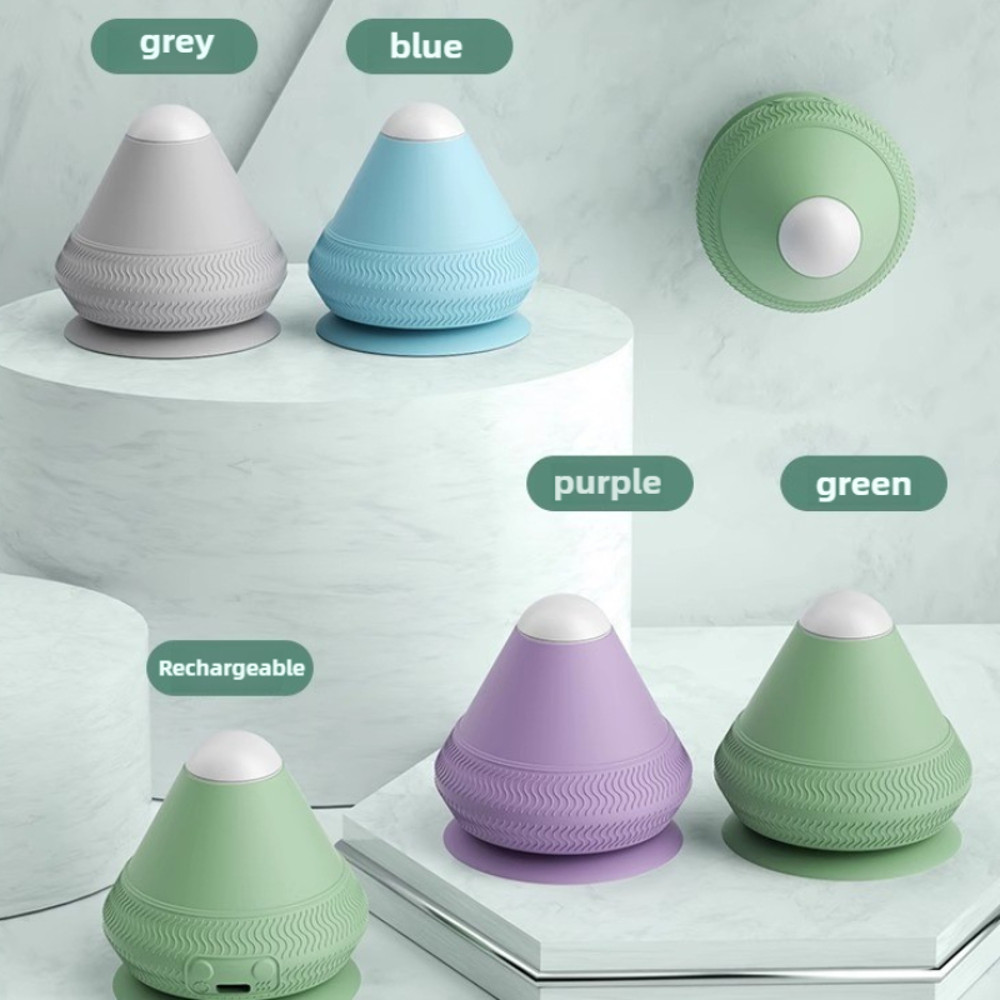 Vibrating Massage Ball, Silicone Massager Ball USB Rechargeable, Fitness Muscle Relaxation Massager for Back Pain Relief