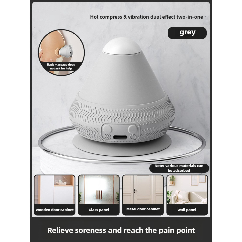 Vibrating Massage Ball, Silicone Massager Ball USB Rechargeable, Fitness Muscle Relaxation Massager for Back Pain Relief