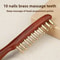 Copper Wood Meridians Comb Head Meridians Massage Comb Guasha Scalp Relax Tools 2